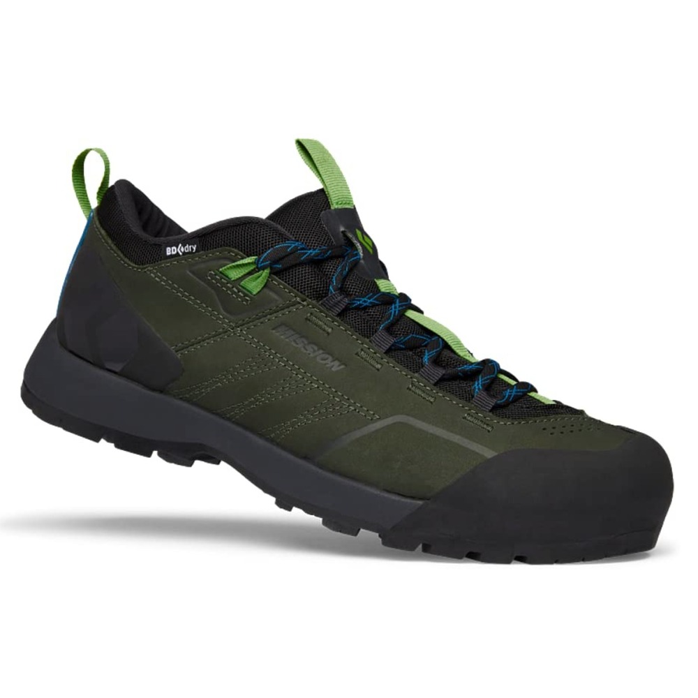Black Diamond Men's Leather Equipment Mission Low Shoes Cypress/Black NIB - 12